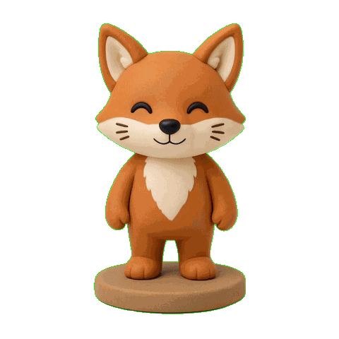 Transparent looping idle GIF of the collectible figure breathing in place